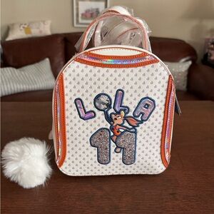 Danielle Nicole Cream and Orange Accent Mini Backpack